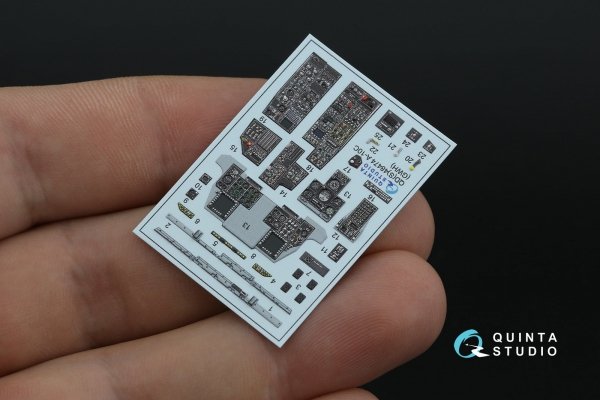 Quinta Studio QDS-48474 A-10C 3D-Printed coloured Interior on decal paper (GWH) (Small version) 1/48