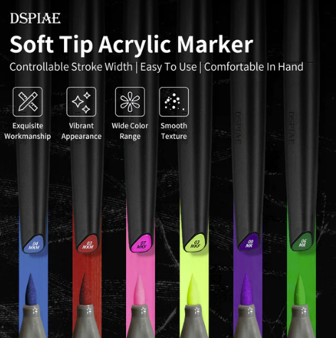 DSPIAE MK-09 Water-Based Soft Head Marker Violet