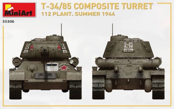 MiniArt 35306 T-34/85 COMPOSITE TURRET. 112 PLANT. SUMMER 1944 1/35