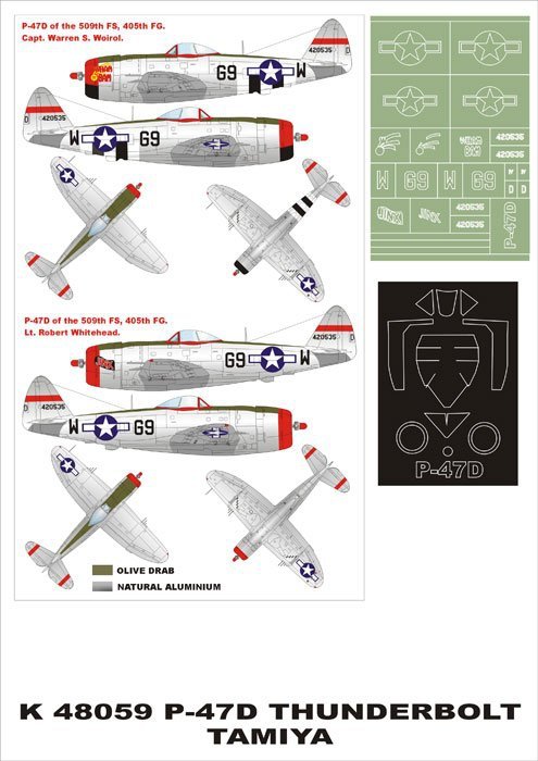 Montex K48059 P-47D Thunderbolt 1/48