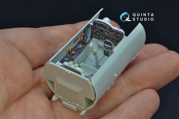 Quinta Studio QD32069 Me 262A 3D-Printed &amp; coloured Interior on decal paper (Revell) 1/32