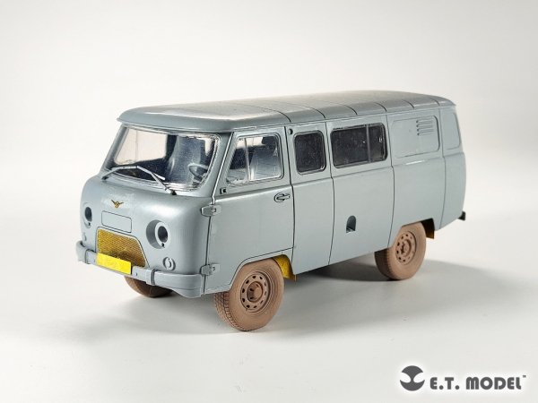 E.T. Model P35-115 Russian UAZ 3909 Military Van Sagged wheels For ZVEZDA 3644 1/35