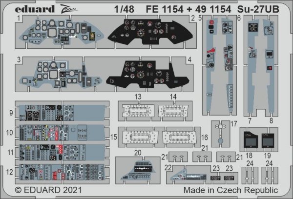 Eduard FE1154 Su-27UB GREAT WALL HOBBY 1/48