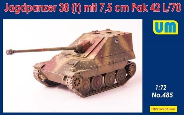 Unimodels 485 Jagdpanzer 38(t) mit 7.5 cm Pak 42L/70 1/72