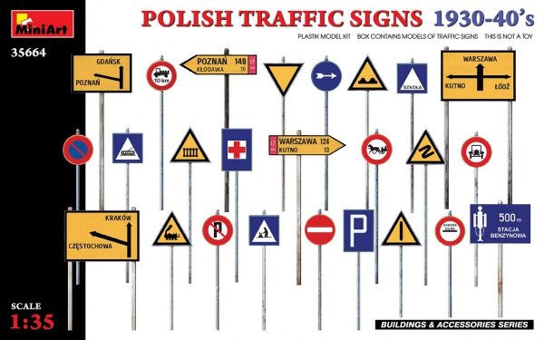 MiniArt 35664 POLISH TRAFFIC SIGNS 1930-40’s 1/35