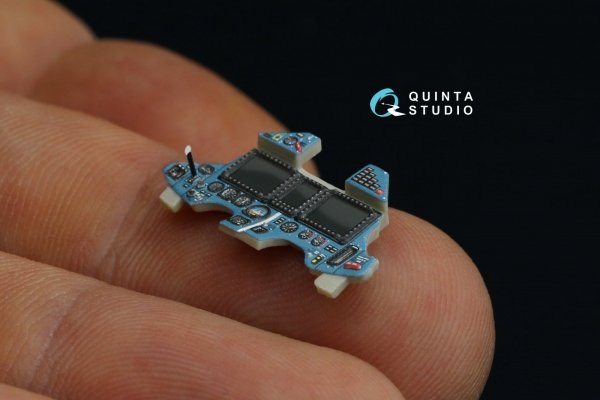 Quinta Studio QD48233 Su-27SM 3D-Printed &amp; coloured Interior on decal paper (KittyHawk) 1/48