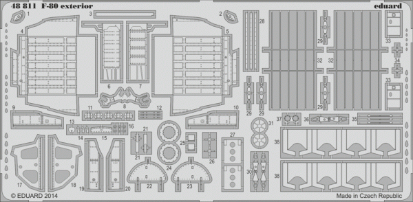 Eduard 48811 F-80 exterior HOBBY BOSS 1/48