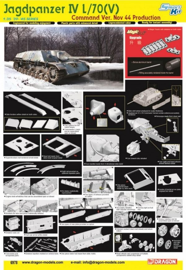 Dragon 6978 Jagdpanzer IV L/70(V) Nov. 44 Production 1/35