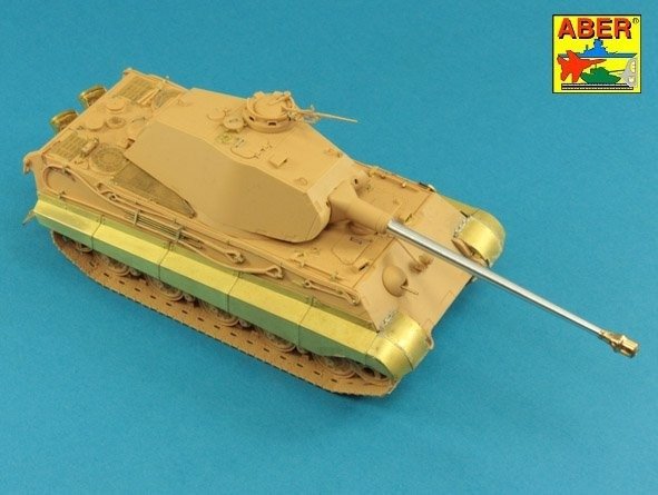 Aber 48L-36 KwK 43/2 L/71 8.8cm barrel (one piece) for King Tiger tank with Porsche turret 1/48