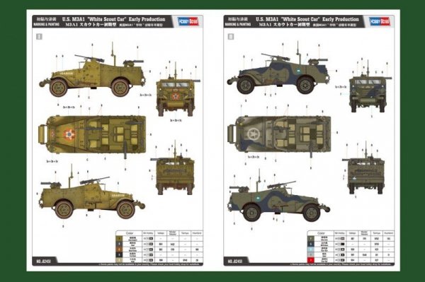 Hobby Boss 82451 U.S. M3A1 White Scout Car Early Production (1:35)