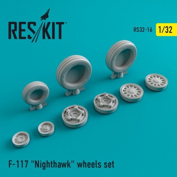 RESKIT RS32-0016 F-117 &quot;Nighthawk&quot; wheels set 1/32