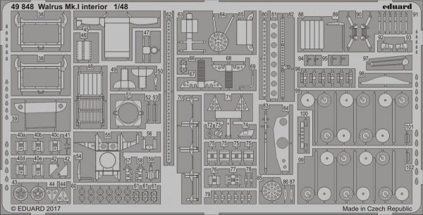 Eduard 49848 Walrus Mk. I interior AIRFIX 1/48