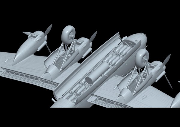 HK Models 01E012 Avro Lancaster B MkI/ B MkIII/ Dambuster 3 in 1 1/32