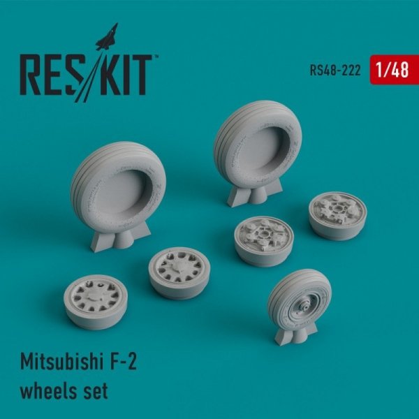 RESKIT RS48-0222 Mitsubishi F-2 wheels set 1/48