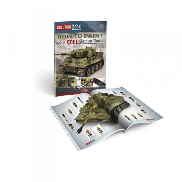 AMMO of Mig Jimenez 2414300001 How to paint WWII German Tanks - Solution Book