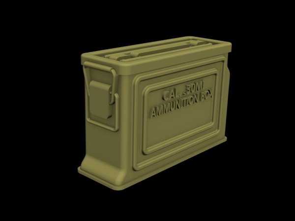 Panzer Art RE35-393 US ammo boxes for 0,3 ammo (metal pattern) 1/35