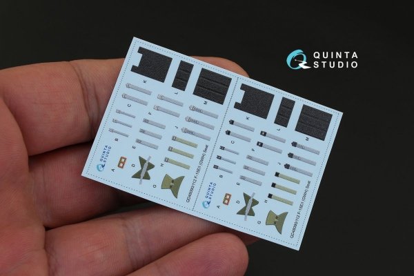 Quinta Studio QD48112 F-15I 3D-Printed &amp; coloured Interior on decal paper (for GWH kit) 1/48