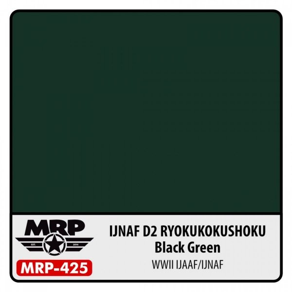 MR. Paint MRP-425 IJNAF D2 Ryokukokushoku (Black Green) 30ml