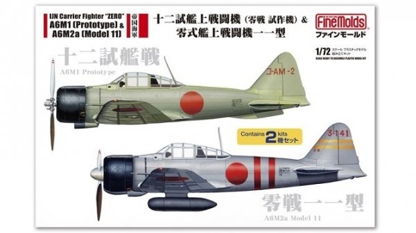 Fine Molds FP34 IJN Carrier Fighter &quot;Zero&quot; A6M1 &amp; A6M2a (Model 11) 1/72