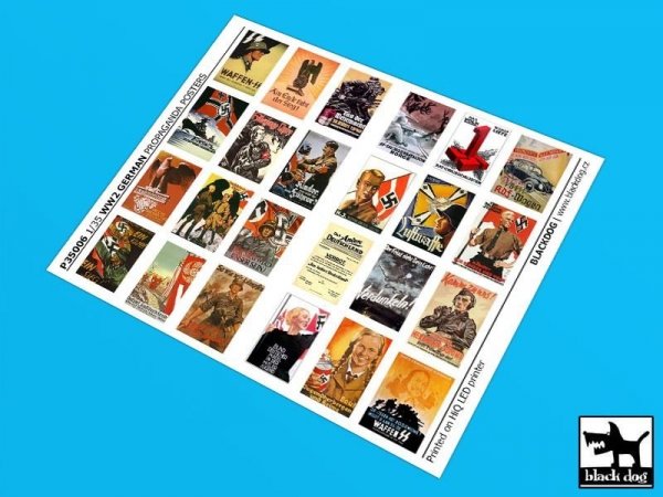 Black Dog P35006 WW II German Propaganda posters (24 posters) 1/35