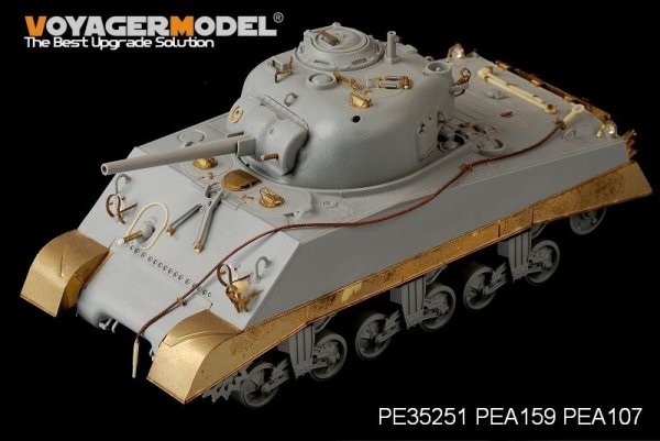 Voyager Model PEA159 WWII USMC M4A2 Mid Tank Late Version Side Skirts (For DRAGON Kit) 1/35