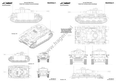 Kagero 8805 Niemiecki Czołg Średni Panzerkampfwagen IV Ausf. G/H/J PL