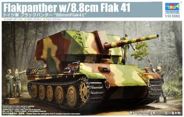 Trumpeter 09530 German Flakpanther w/8,8cm Flak 41 1/35