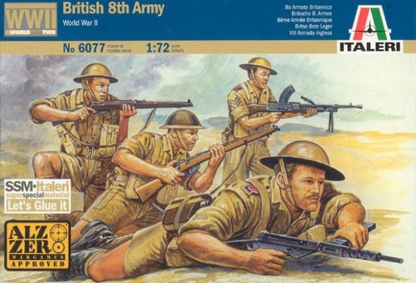 Italeri 6077 Brytyjska 8 Armia WWII