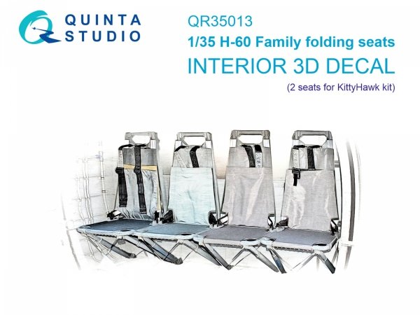 Quinta Studio QR35013 H-60 Family folding seats (KittyHawk), 2 pcs 1/35