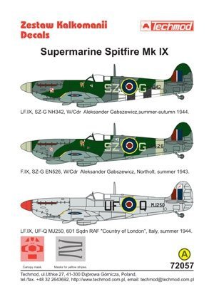 Techmod 72057 - Supermarine Spitfire IX (1:72)