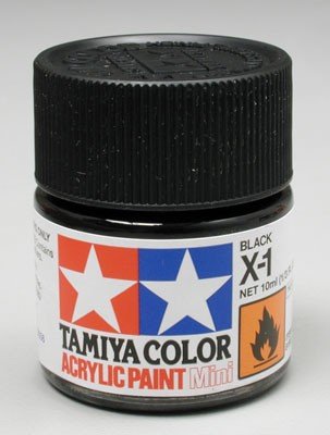 Tamiya X1 Black (81501) Acrylic paint 10ml
