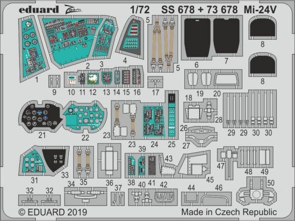 Eduard SS678 Mi-24V ZVEZDA 1/72