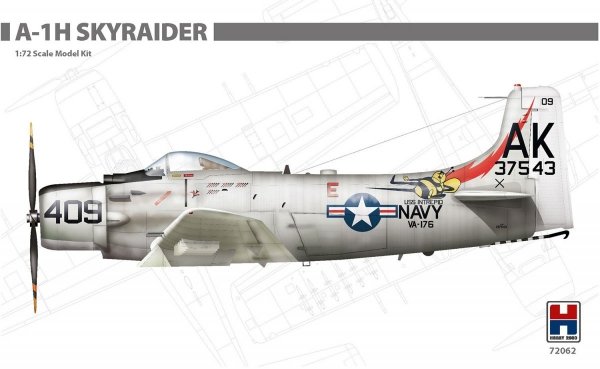 Hobby 2000 72062 A-1H Skyraider ( HASEGAWA + CARTOGRAF + MASKI) 1/72