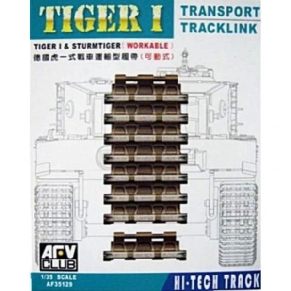 AFV Club 35129 TIGER I &amp; STURMTIGER WORKABLE TRANSPORT TRACKLINK 1:35