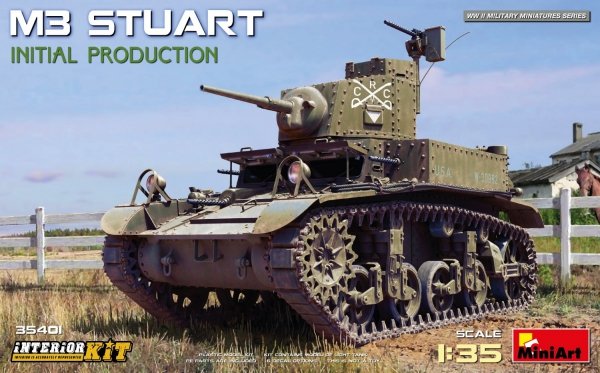 MiniArt 35401 M3 STUART INITIAL PRODUCTION 1/35