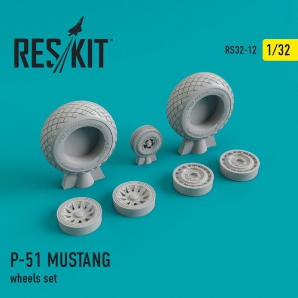 RESKIT RS32-0012 P-51 MUSTANG wheels set 1/32