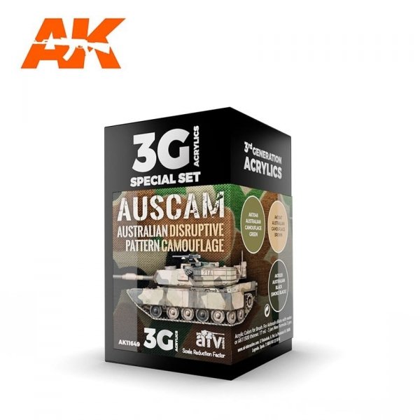 AK Interactive AK11649 AUSCAM COLORS 3x17ml