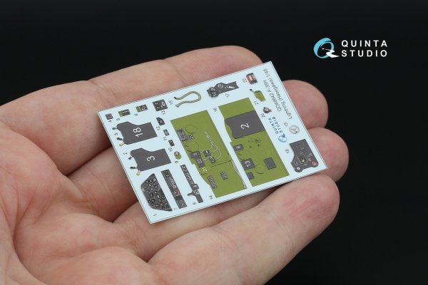 Quinta Studio QD48642 P-38H Lightning 3D-Printed &amp; coloured Interior on decal paper ( Hasegawa ) 1/48