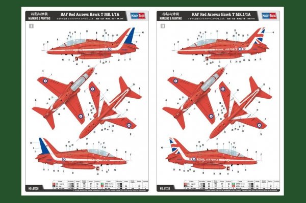 Hobby Boss 81738 RAF Red Arrows Hawk T MK.1/1A 1/48