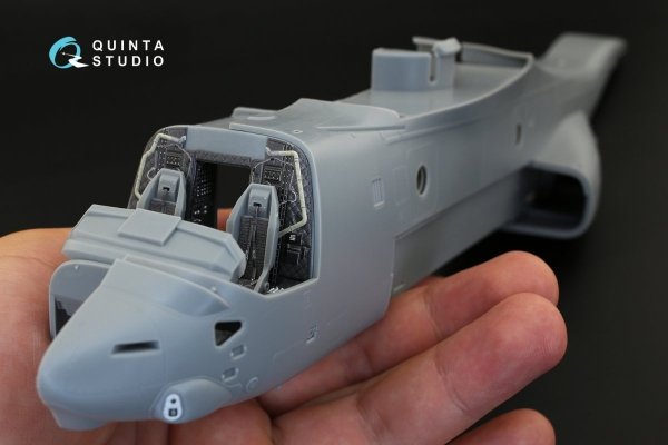 Quinta Studio QD48182 MV-22 Osprey 3D-Printed &amp; coloured Interior on decal paper (for HobbyBoss kit) 1/48