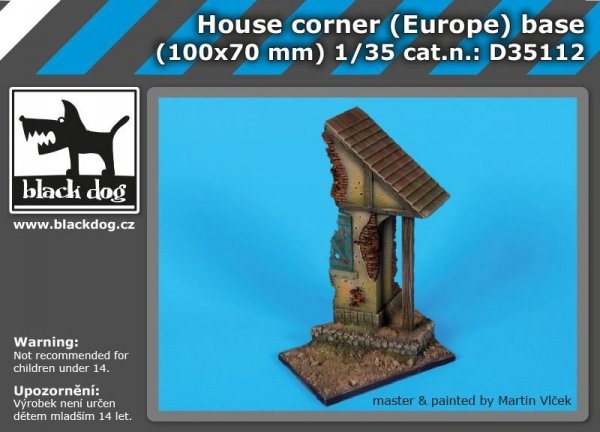 Black Dog D35112 House corner (Europe) base 1/35