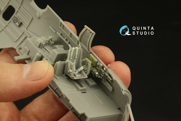 Quinta Studio QD48385 TBM-3 Avenger 3D-Printed &amp; coloured Interior on decal paper (Accurate miniatures/Academy) 1/48