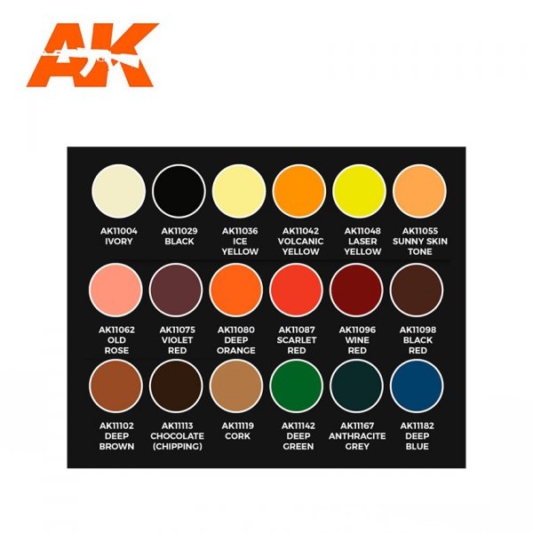 AK Interactive AK11757 JOSE DAVINCI SIGNATURE SET 18x17 ml