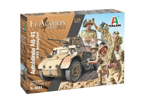 Italeri 6591 Autoblinda AB 41 with Bersaglieri El Alamein 1/35