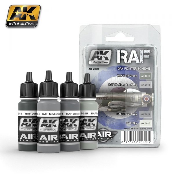 AK Interactive AK2080 RAF DAY FIGHTER SCHEME 4x17ml