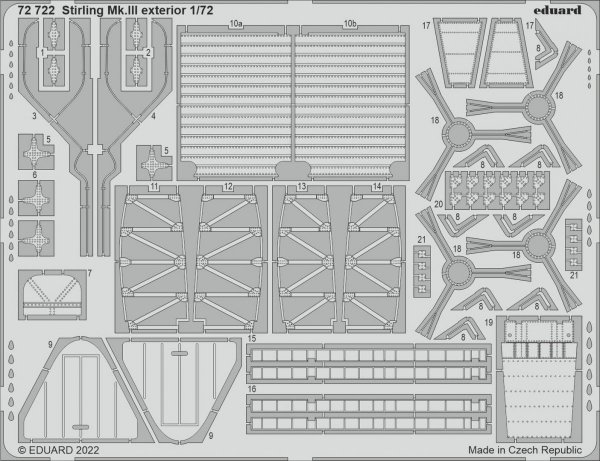 Eduard BIG72172 Stirling Mk. III ADVANCED ITALERI 1/72