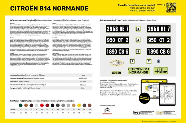 Heller 80729 Citroën B14 Normande 1/24