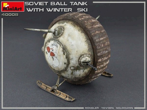 MiniArt 40008 SOVIET BALL TANK w/ WINTER SKI. INTERIOR KIT 1/35