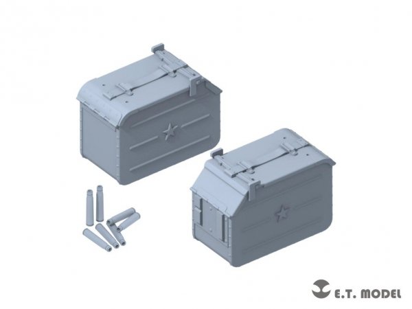 E.T. Model P35-248 Soviet 12.7mm Heavy Machine Gun Ammo Cans Set (3D Printed) 1/35