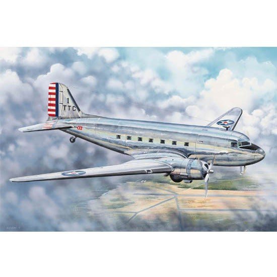 Trumpeter 02829 C-48C Skytrain Transport Aircraft (1:48)